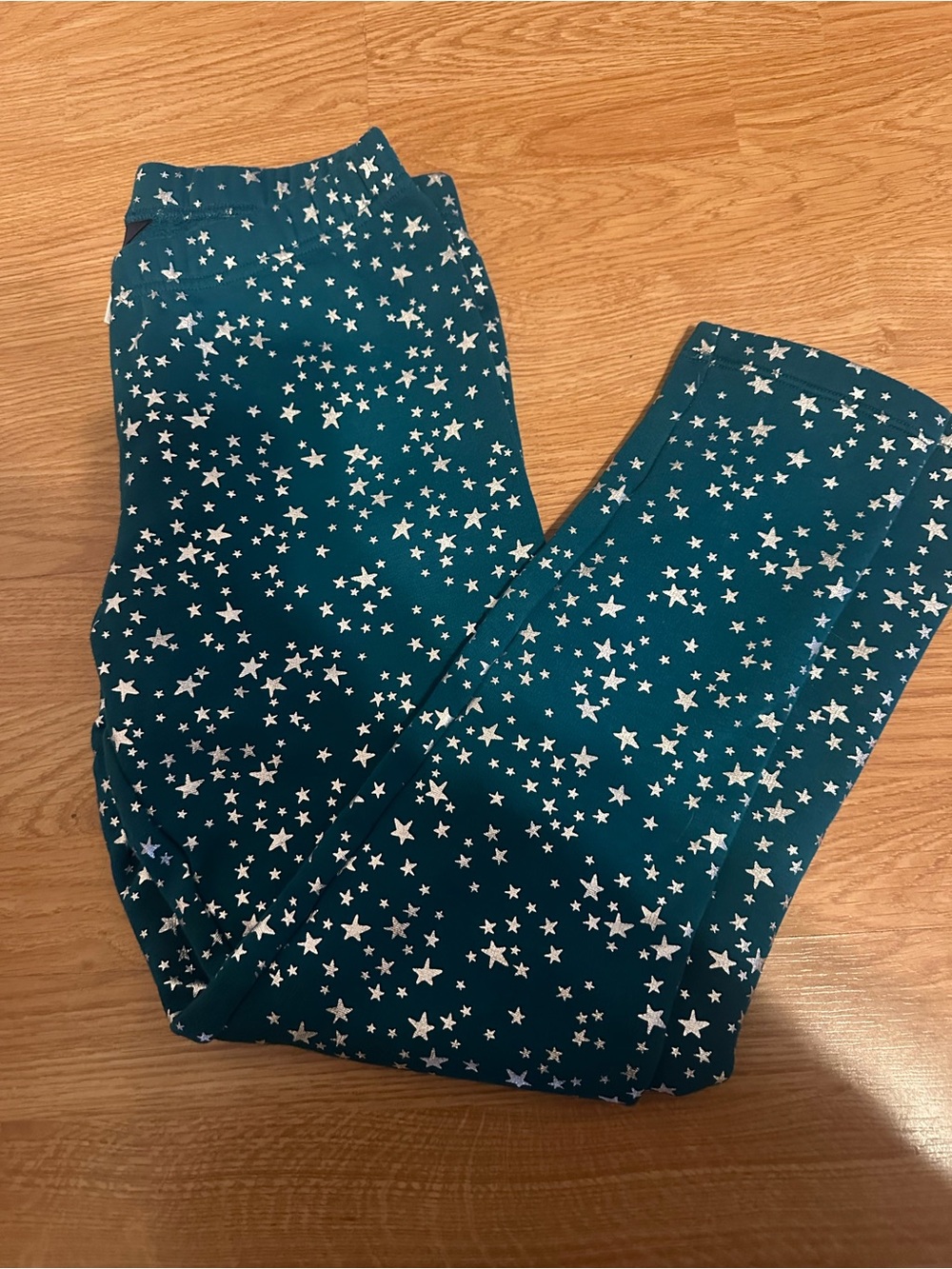 Star Print Teal sweat pants